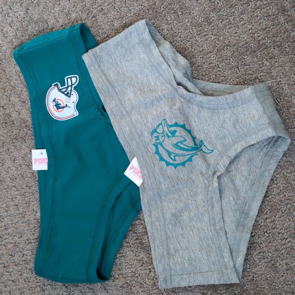 NWT Victoria's Secret PINK Miami Dolphins Hip-huggers Panties Size XS - Picture 2 of 3